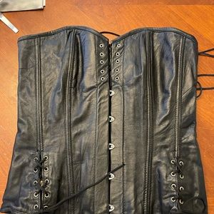 Overbust Corset- Genuine Leather